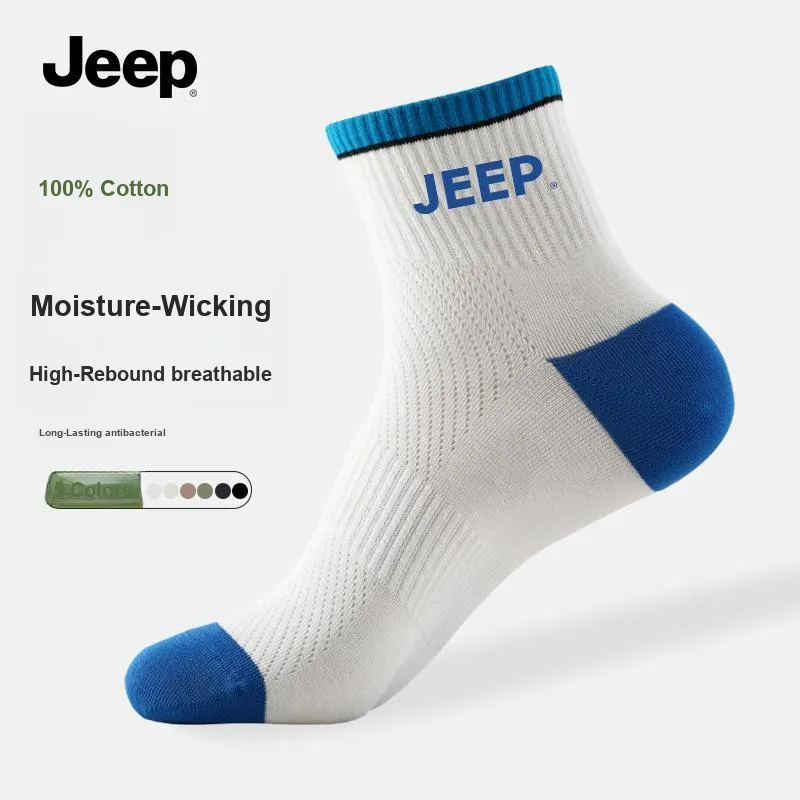 Jeep Mid Calf Socks Unisex Combo Set-2