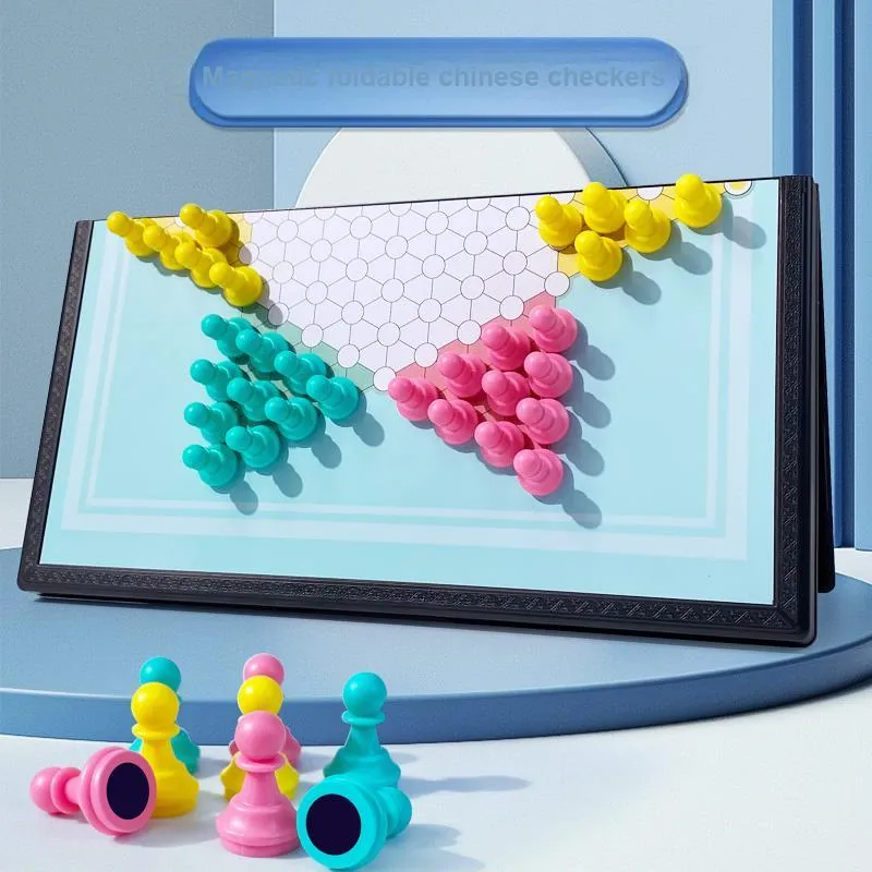 M&G Checkers Board Set With Magnetic Checkers Board Games-2