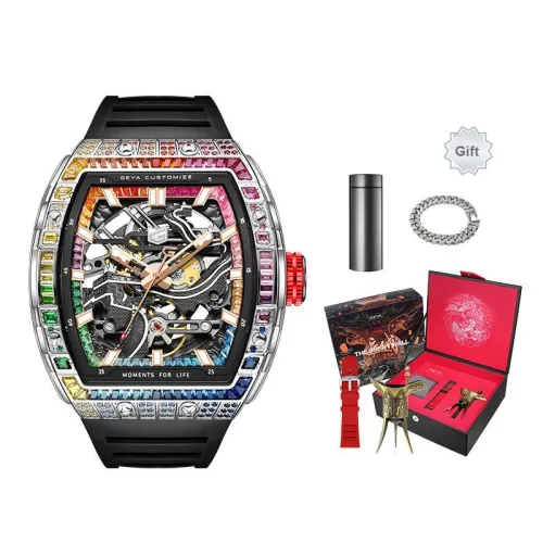 GEYA Автоматический Механический Movement Мужские Часы 46,5mm*51mm*16,1mm Cut Out