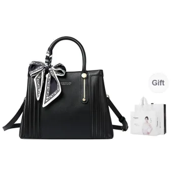TUCANO Cow Leather One Shoulder Handbag Women's Classic Black