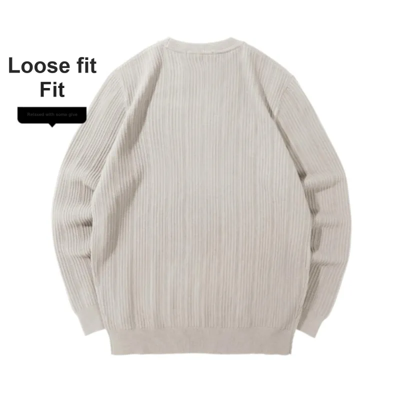 HLA Crew Neck Embroidered Long Sleeved Knitwear Men's-19