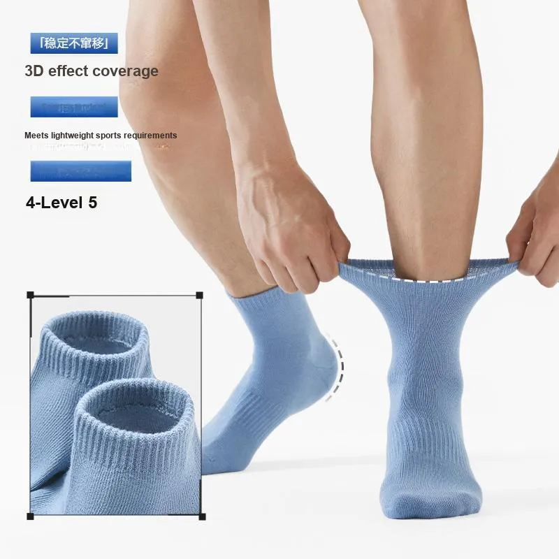 HLA Mid Calf Socks Men's 5 Pack-2