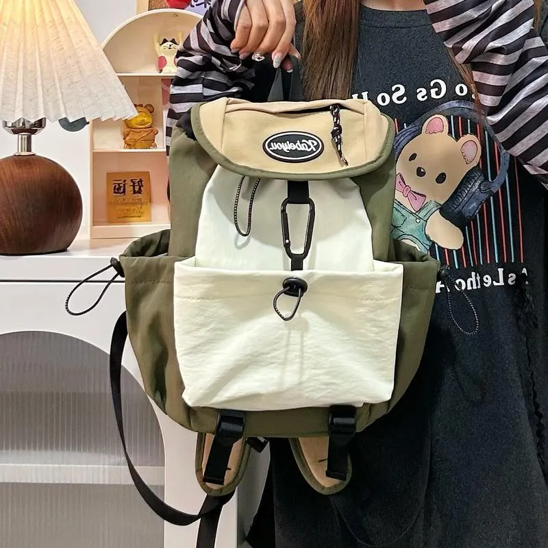 Debecca Nylon Backpack Regular Unisex Multicolor-3