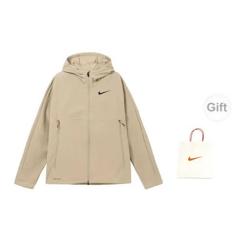 Nike Jackets Men Khaki With Free Shopping Bag