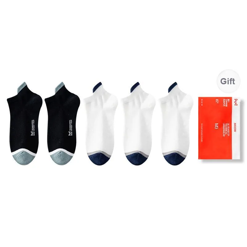 MIIOW Ankle Socks Men's Shopping Bag 5 Pack-23