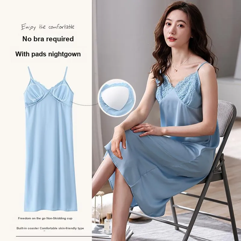 MIIOW Cool One Summer Series Nightgown Women's Sky Blue-4