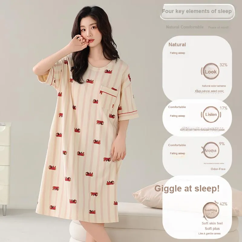 MADALLO Women's Nightgowns-2