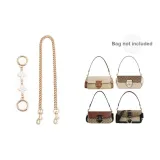 White Four-Leaf Clover Extender Chain 12cm+Decorative Chain 47cm
