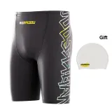 Black White (Dazzling Color Letter Version)+White Swimming Cap 001