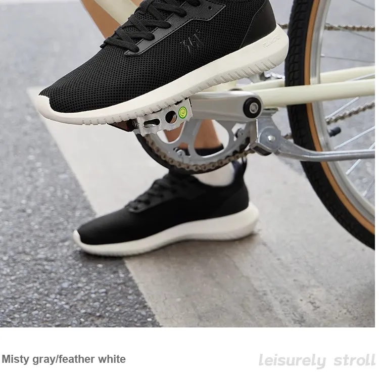 361° Breathable Lightweight Low-Top Running Shoes Men's Black White-4