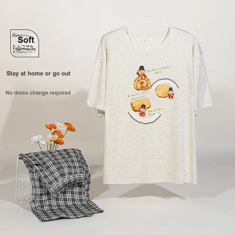 WANANNI Pajama Set Women's White-6