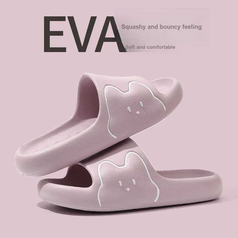 Foot Recreation Men And Women's Slippers Summer Home Indoor Bathing Slip Resistant Slippers-2