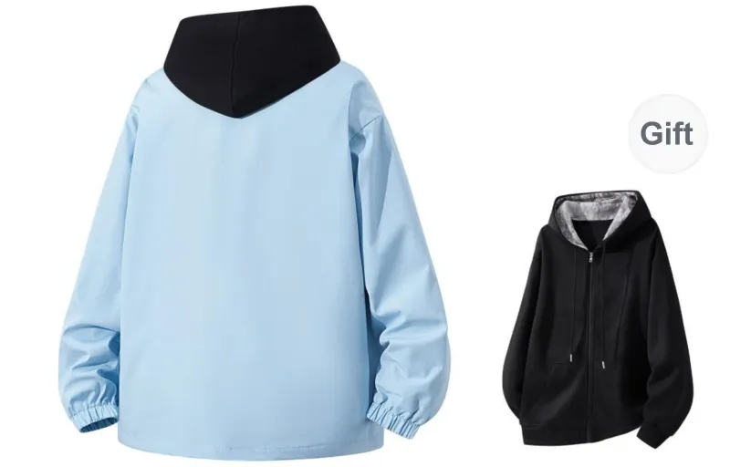 RAINCOME Jackets Coats Unisex Blue-9