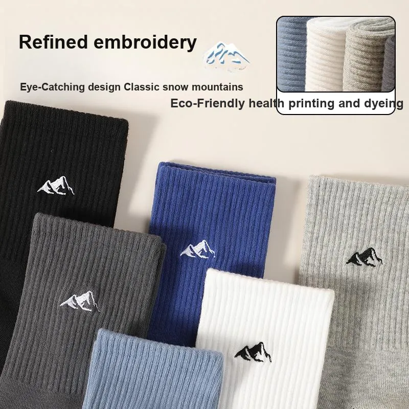 Yalu Mid Calf Socks Men's 5 Pack-15