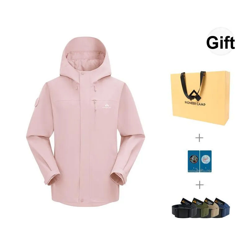 PIONEER CAMP Waterproof, Windproof, Breathable, Water Repellent, Abrasion Resistant, Thermal Windbreaker Jacket Women's-12