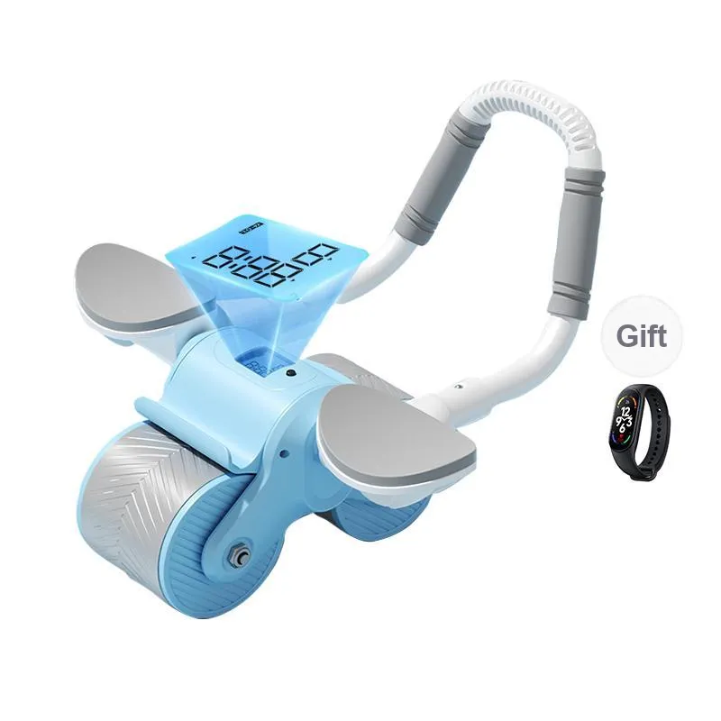 SMVP Abdominal Roller Fitness Equipment Automatic Rebound Tummy Tucking Magic Household Ab Roller-7