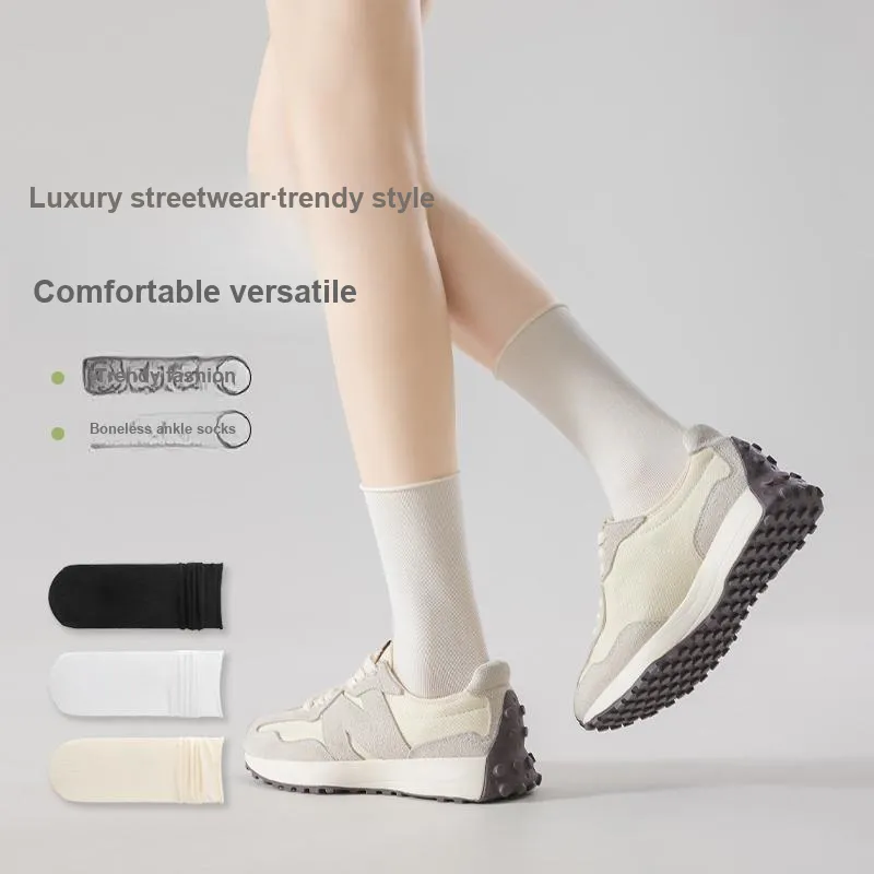 XIA.WA.ZHI.XIU Mid Calf Socks Women's Box 5 Pack-18