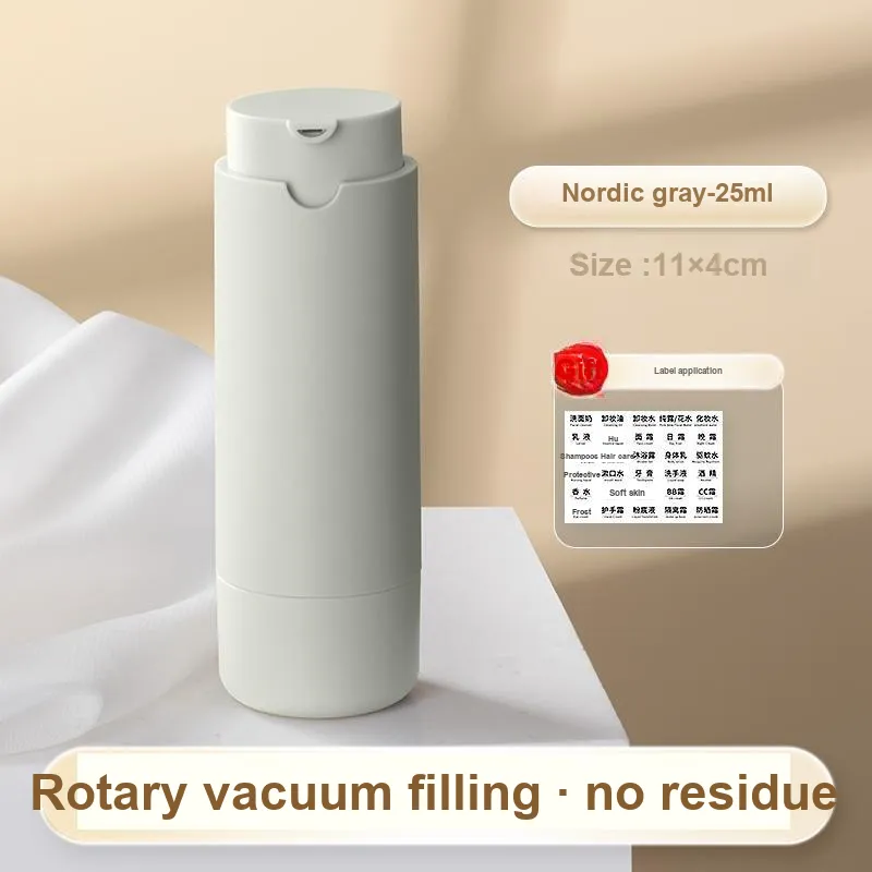 NILIYA Travel Vacuum Lotion Travel Bottles Rotating Hidden-5