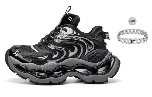 TIMESPEAK Low Top Couple, Chunky Sneakers Unisex