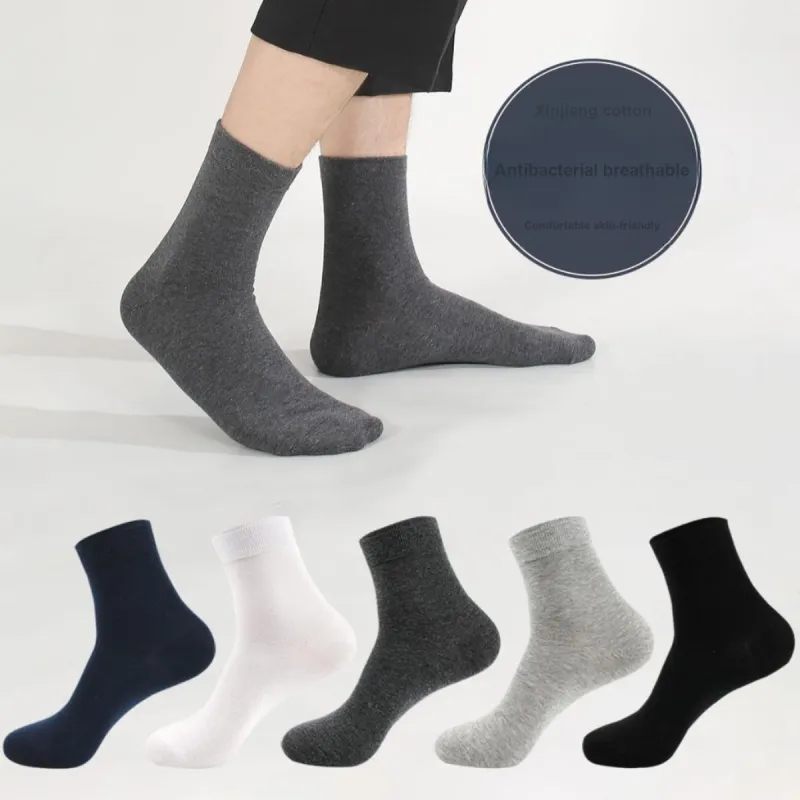 ROBINHOOD Mid Calf Socks Men's Gift Box Of 6 Doubles Mixed Color-3