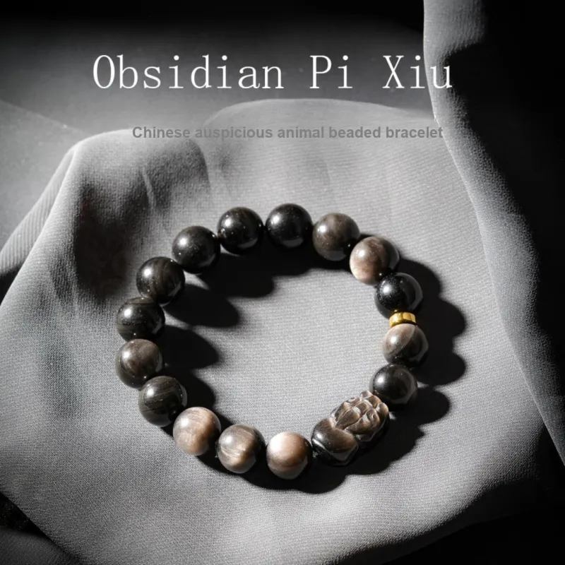Honki Obsidian Bracelets Unisex-1