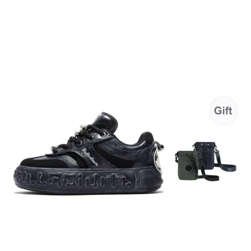 Palladium Wear-Resistant Slip-Resistant Low-Top Skateboard Shoes Women's Black