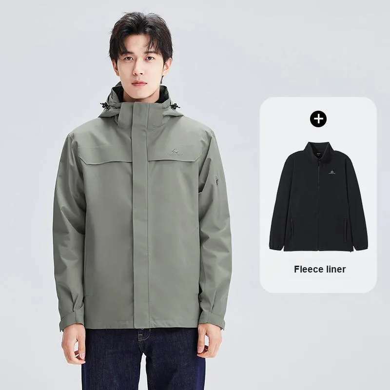 PIONEER CAMP Water-Resistant Windproof Breathable Wear-Resistant Warm Water-Repellent Windbreaker Jacket Unisex-64