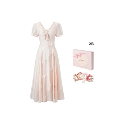 ACAINES Короткое платье с короткими рукавами женское