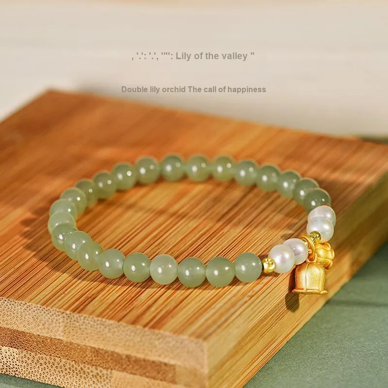 WEITIANXUAN Bracelets Pale Greenish White Jade Women's-2