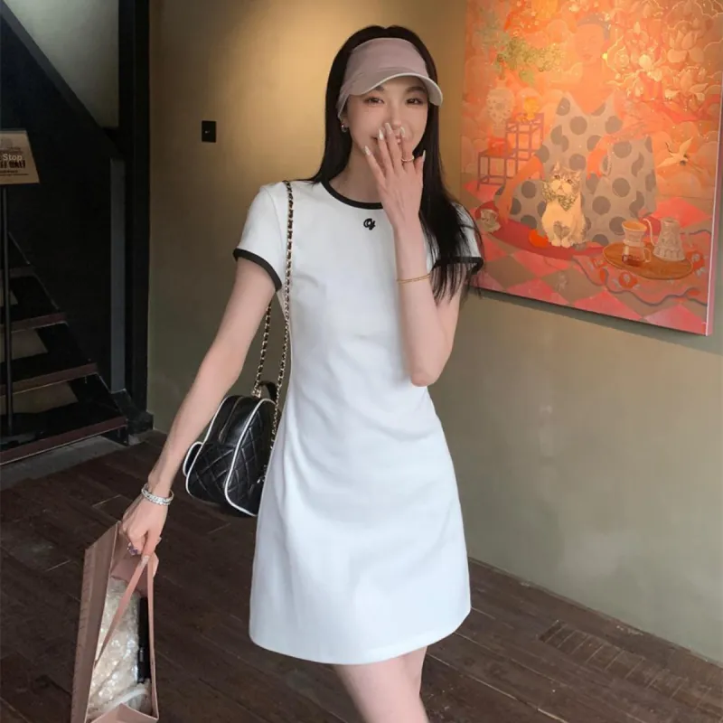 Mu Xiao Xin Short Sleeved Dress Women's-2