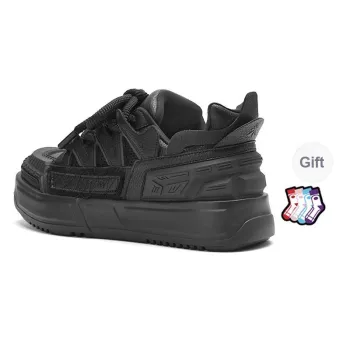 Masongarments Cushioned Wear Resistant Lightweight Height Increasing Low Top Skateboard Shoes Unisex