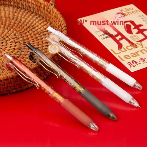 HUIYANHUAYU Achieve Success In The Exam With The Press and Dry Highlighter Good Looking Ballpoint Pen