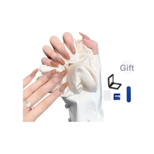 XNTX Премиум Летний освежающий Минималистский стиль Кошачий глаз Макаронный цвет False Nail Овал Яркий COLORS Jump Цвет Французский