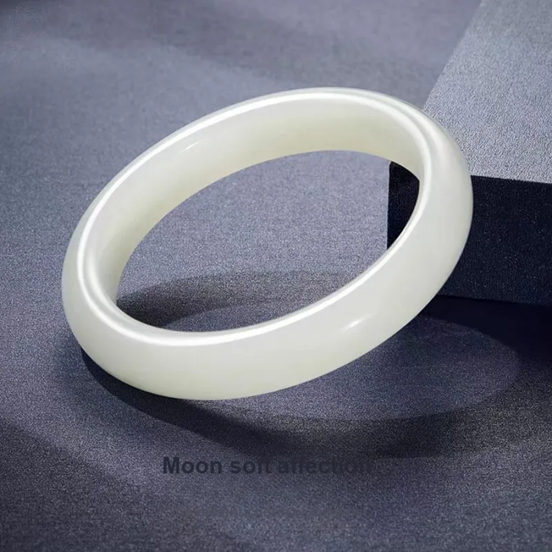 Master Kim Hetian Jade Bangles White Jade Women's-1