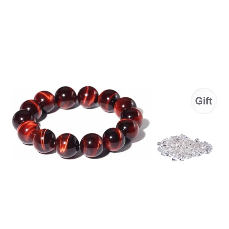 Stone On The Line Tiger's Eye Stone Bracelets Unisex-7