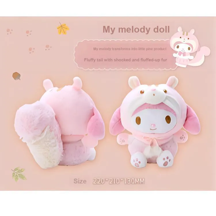 Sanrio My Melody Fairy Tale Forest Collection, Little Squirrel Dolls Plush Doll 21cm Height-2