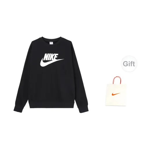 Nike Sweatshirts Men Black Sweatshirts+Gift Bag