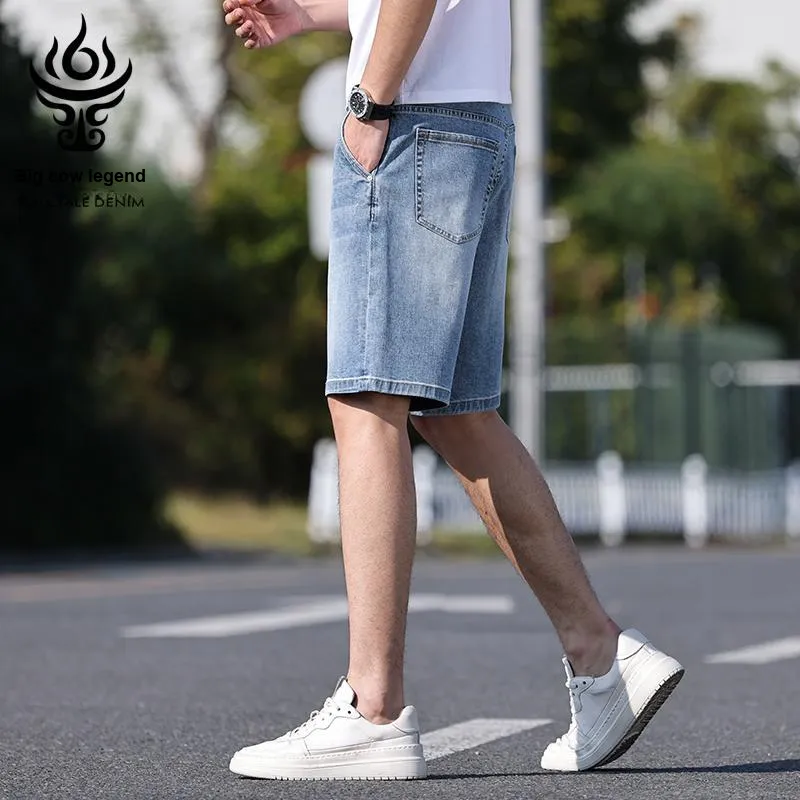 DANIUCHUANSHUO Denim Shorts Men's-5