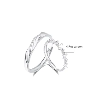 KING TAI SANG 999 Fine Silver Rings Unisex