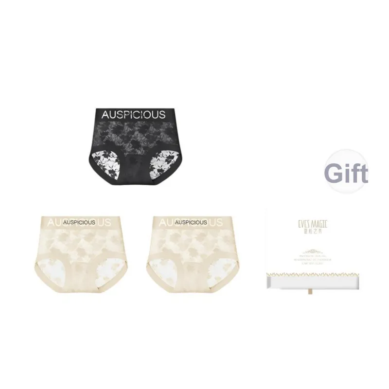 XIA.WA.ZHI.XIU Underpants Women's 3 Pack Gift Box Set-29