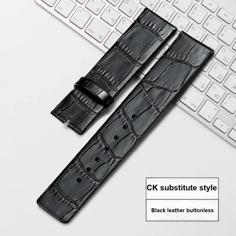 ZHISHENG CK Compatibility Watch Band 16/18/22mm Genuine Leather Material-1