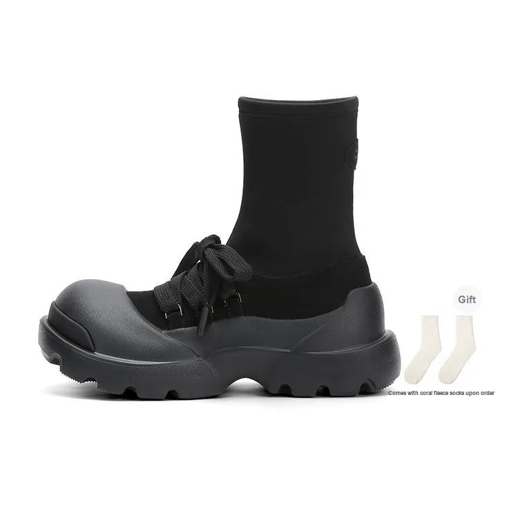 Ouder Snow Casual Shoes Women's High Top Black