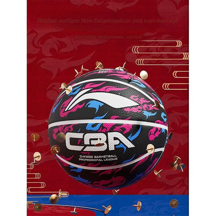 LiNing Rubber Basketball Black Multicolor Size 7 Evangelion-05 Training Kids'-2