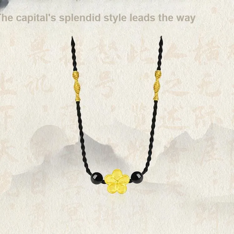 Chongqing Gold Store S999 Fine Silver Necklaces Unisex-2