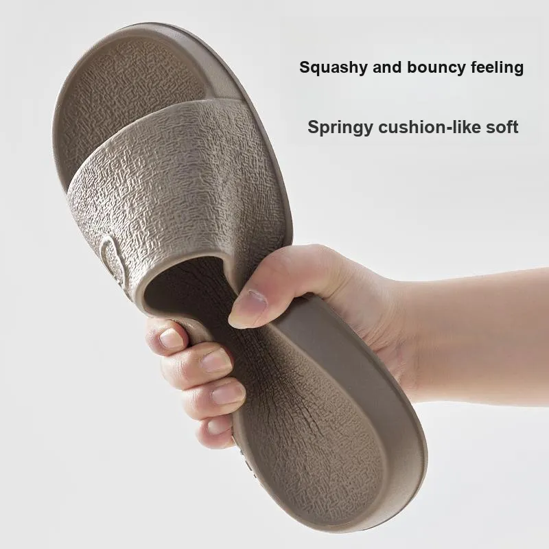 UTUNE Summer Indoor Bathroom Bathing Slip Resistant Quiet Couple's Home Slippers-18