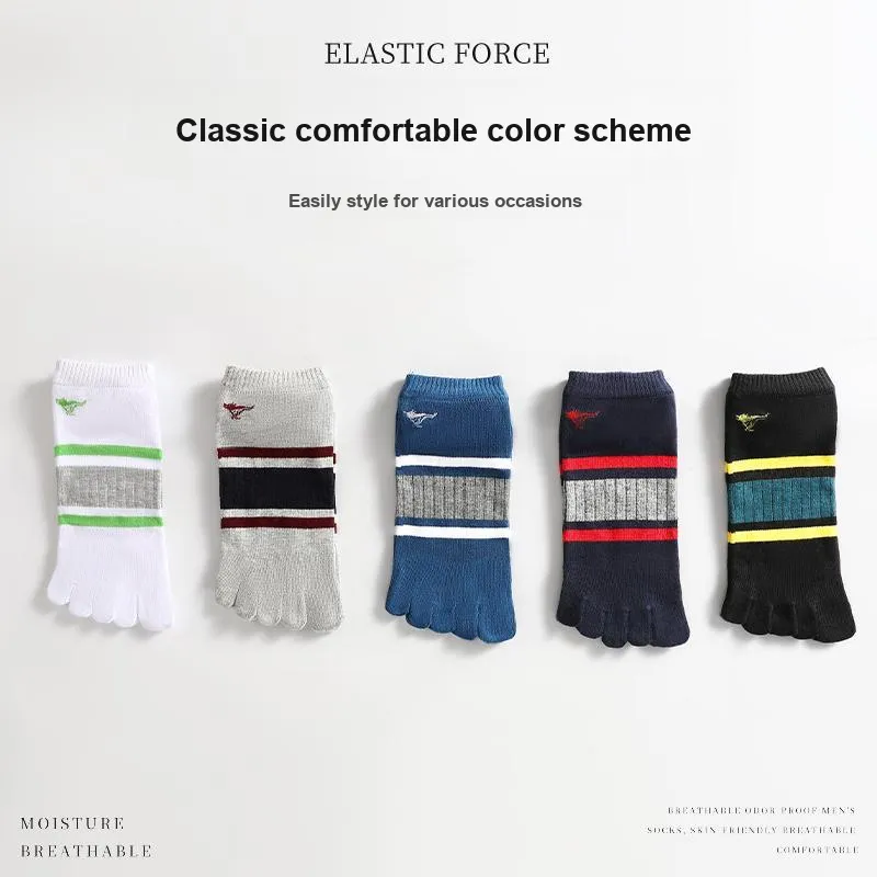 SEPTWOLVES Mid Calf Socks Men's 5 Pairs Gift Box Sets+Shopping Bag-19
