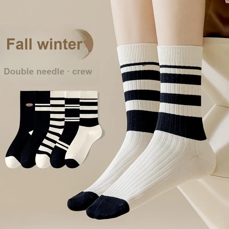 MIIOW Trend Party Series Mid Calf Socks Women's Shopping Bag Combo Set-1