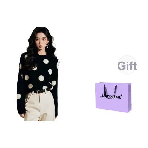 LADYXIEXIE Черный Женский Трикотаж