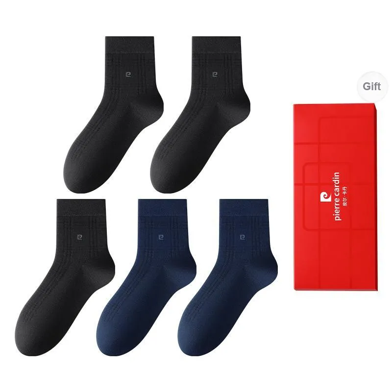 PIERRE CARDIN Mid Calf Socks Men's 5 Double Box-3