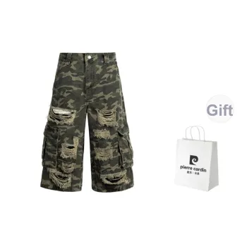 PIERRE CARDIN Denim Shorts Men's Camouflage